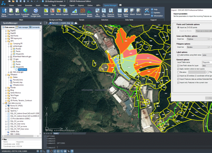 Spatial-Manager-ZWCAD-export-géoréférencé-3